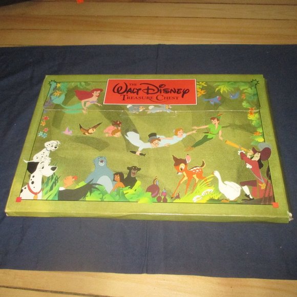The Walt Disney Treasure Chest 1991 Set of 5 Oversized Story Books Vintage - Picture 1 of 14